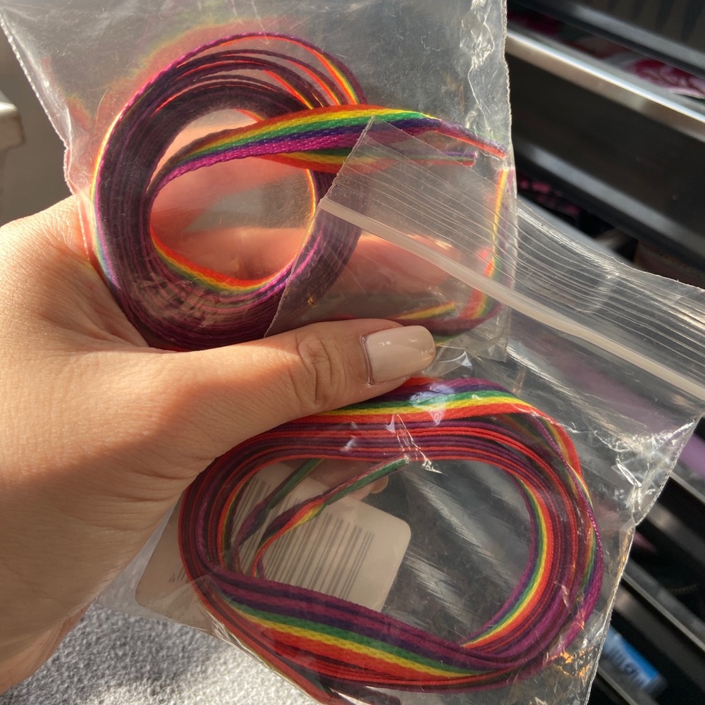 Two Pairs of Rainbow Laces